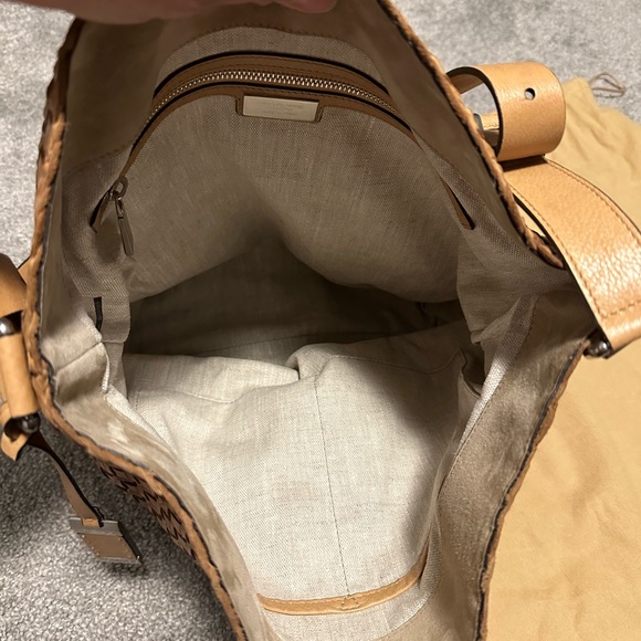 Michael Kors Extra Large Hand Woven Leather Shoulder Bag - Picture 9 of 14